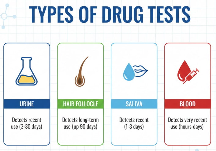 Types of drug tests