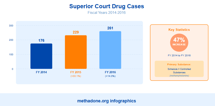 Guam Superior Court Drug Cases Statistics