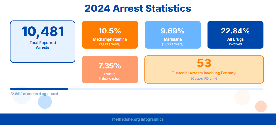 Wyoming Drug Arrests Statistics